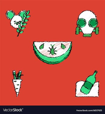 Collection of flat shading style icons eco system vector image