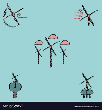 Collection of flat shading style icons ecological vector image