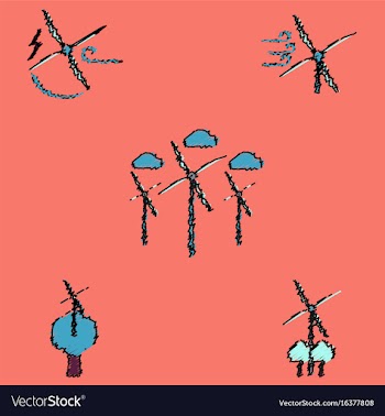 Collection of flat shading style icons ecological vector image