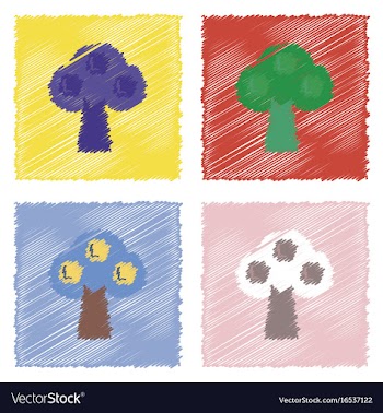 Collection of flat shading style icons ecological vector image