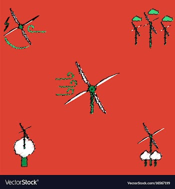 Collection of flat shading style icons ecological vector image