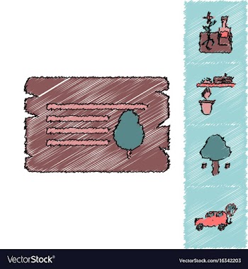 Collection of flat shading style icons ecology vector image