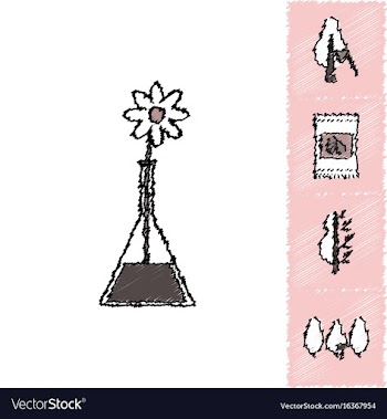 Collection of flat shading style icons ecology vector image