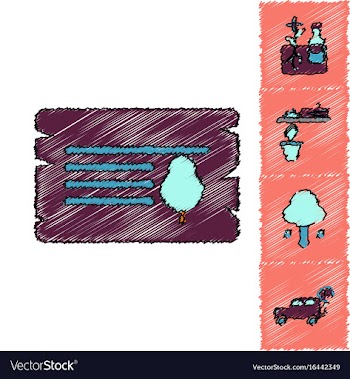 Collection of flat shading style icons ecology vector image