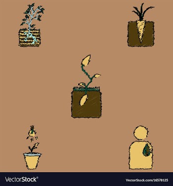 Collection of flat shading style icons ecology vector image