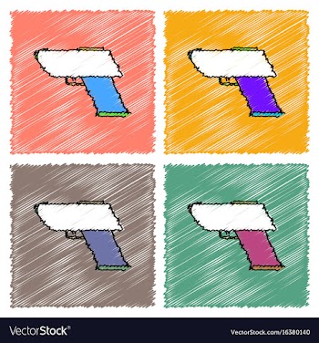 Collection of flat shading style icons electric vector image