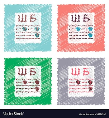 Collection of flat shading style icons eye test vector image