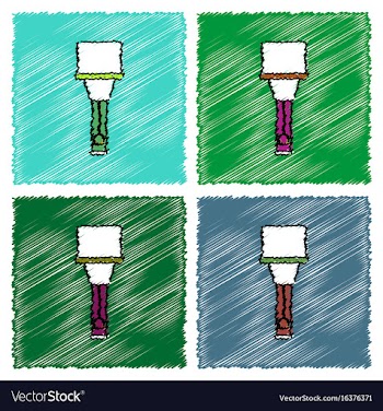Collection of flat shading style icons german vector image