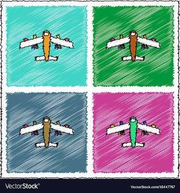Collection of flat shading style icons heavy vector image