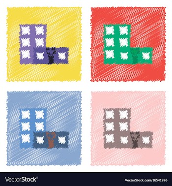 Collection of flat shading style icons hospital vector image