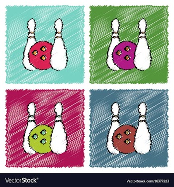 Collection of flat shading style icons kids vector image