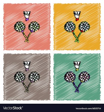 Collection of flat shading style icons kids vector image