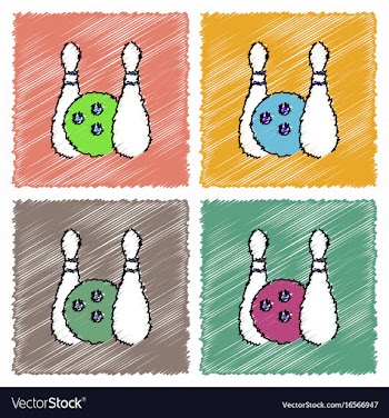 Collection of flat shading style icons kids vector image