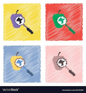 Collection of flat shading style icons laboratory vector image
