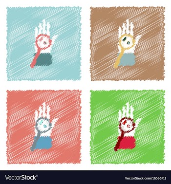 Collection of flat shading style icons laboratory vector image