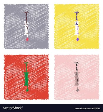 Collection of flat shading style icons medical vector image