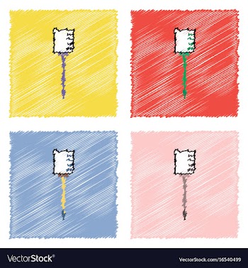 Collection of flat shading style icons medical vector image