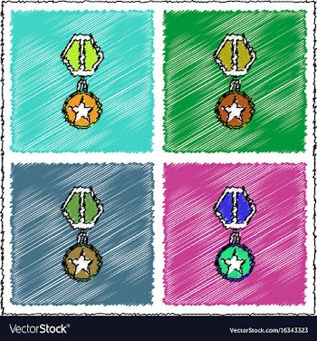 Collection of flat shading style icons military vector image