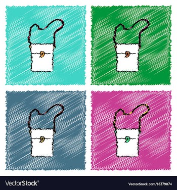 Collection of flat shading style icons military vector image
