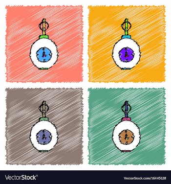 Collection of flat shading style icons military vector image