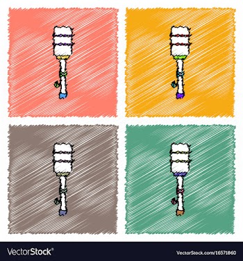 Collection of flat shading style icons military vector image