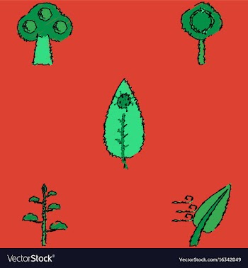 Collection of flat shading style icons nature vector image