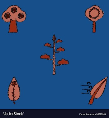 Collection of flat shading style icons nature vector image