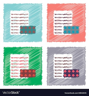Collection of flat shading style icons pills and vector image