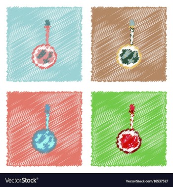 Collection of flat shading style icons pipette vector image