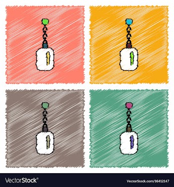 Collection of flat shading style icons soldier vector image