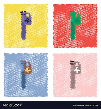 Collection of flat shading style icons test tube vector image