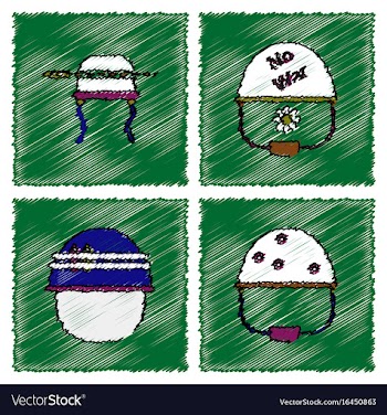 Collection of flat shading style icons war gagets vector image