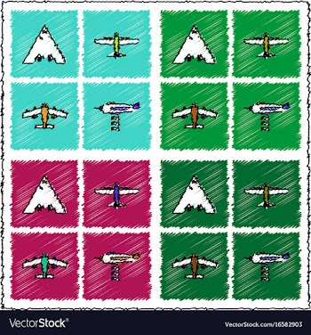 Collection of flat shading style icons war gagets vector image