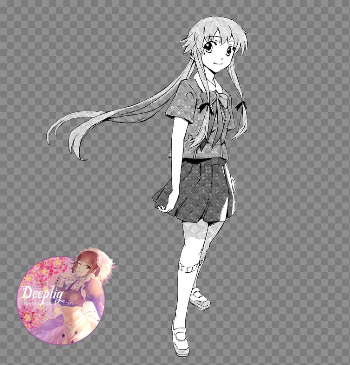 Collection of free Manga transparent yuno gasai. Download on UI Ex