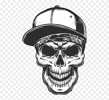 Collection Of Free Transparent Gangsta Download On - Skull With ...
