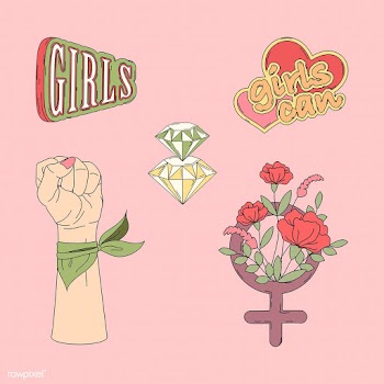 Collection of girl power vectors | Free stock vector - 487498