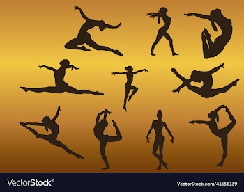 collection of graceful abstract female