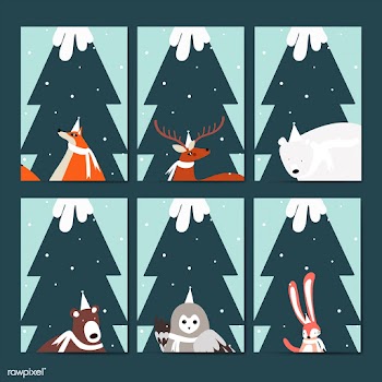 Collection of greeting cards vector | Free stock vector - 518604