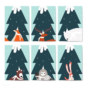 Collection of greeting cards vector | Free stock vector - 518615