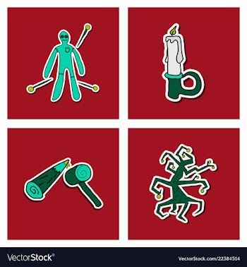 Collection of halloween flat celebration cards vector image