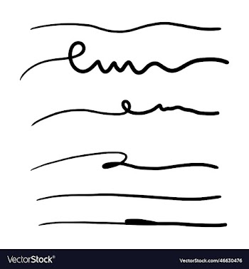 collection of hand drawn lines brush lines brush