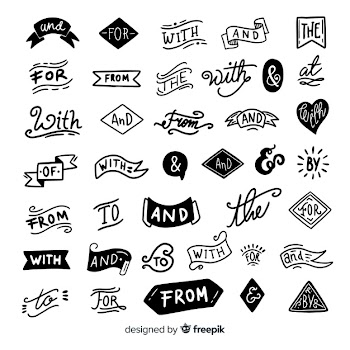 Collection of hand drawn wedding ornaments Free Vector