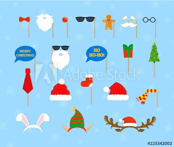 Collection of hat, mask and other decoration