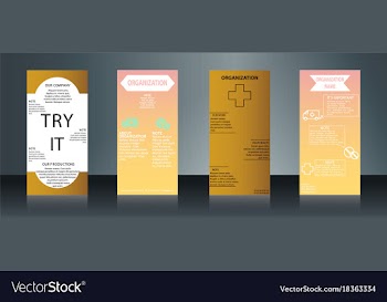 Collection of health and medical flyers and vector image