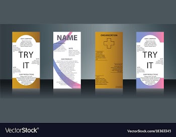 Collection of health and medical flyers and vector image