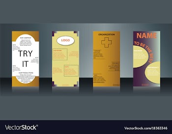 Collection of health and medical flyers and vector image