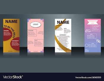 Collection of health and medical flyers and vector image