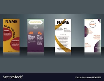 Collection of health and medical flyers and vector image