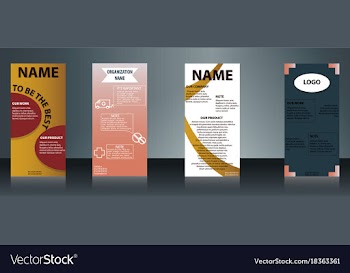 Collection of health and medical flyers and vector image