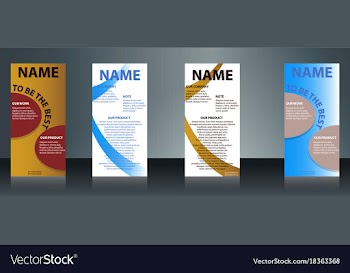 Collection of health and medical flyers and vector image